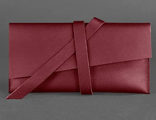 Кожаный тревел-кейс Voyager 1.2 бордовый Краст - фото 1