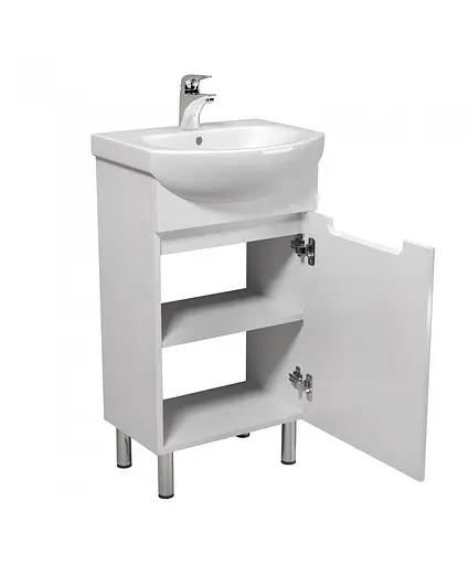 Тумба Мойдодир Tetris White 50 з умивальником Runa 50 Білий - фото 4