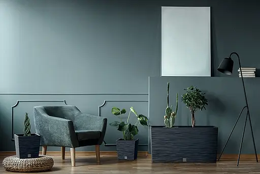 Горщик для рослин Prosperplast Furu Square Low синій 7.5/10 л - фото 3