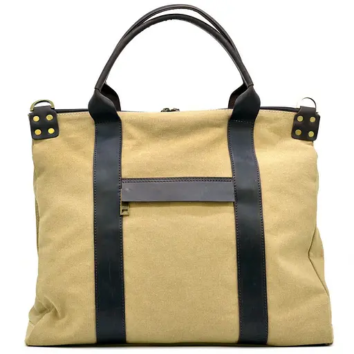 Чоловіча шкіряна сумка TARWA 38х44х12 см sum0026077 - фото 4