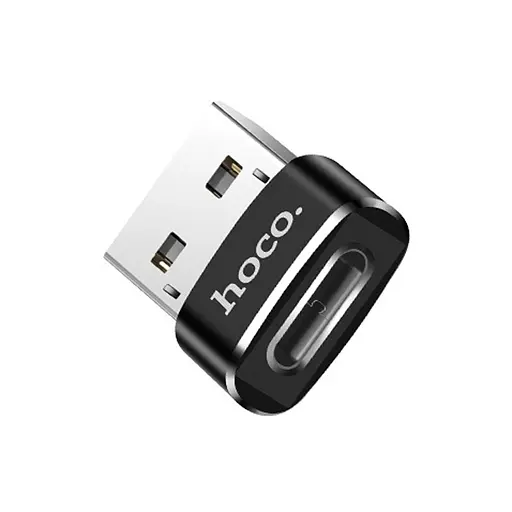 Перехідник Hoco UA6 OTG USB to Type-C Чорний - фото 3