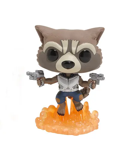 Фигурка Funko Pop Рокет с пистолетами Guardians of the Galaxy Галактики 10см GG RR 201 - фото 2