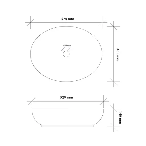 Умивальник VBI Livorno stone matt накладний VBI-012611, Сірий - фото 5