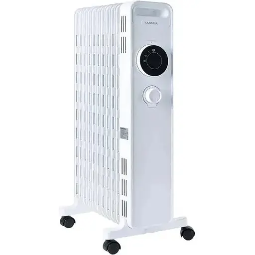 Радіатор масляний Voltronic LUXELL LUX-1230S, 11 ребер, 3 рівні потужності, 2300 Вт, White, Box