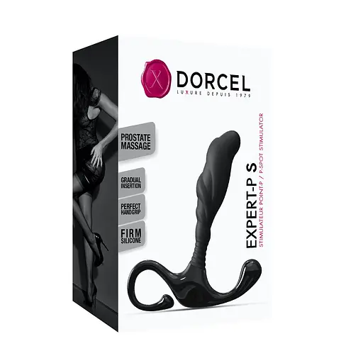Стимулятор простати Dorcel Expert P S, 10 см чорний - фото 4