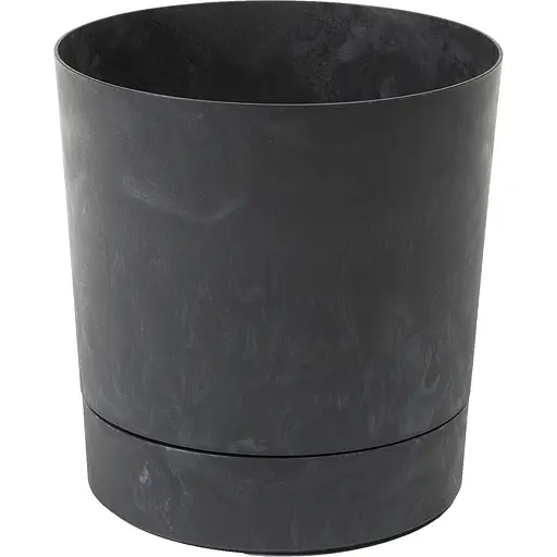 Вазон Lamela Aura с подставкой 20х21 см черный бетон (9711246) - фото 1