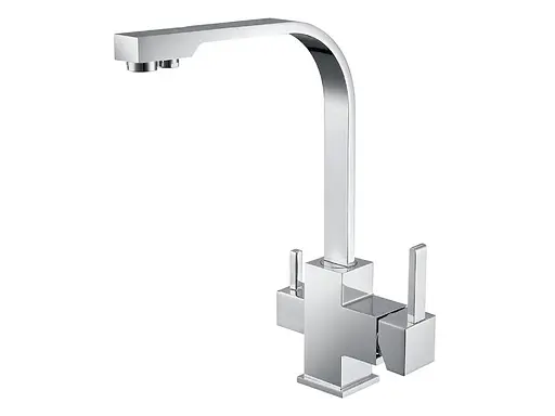 Cмеситель для кухни Asignatura Twin Flat 80544600 Хром - фото 1