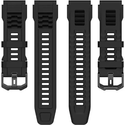 Ремешок DK Silicone Sport Band Classic для Xiaomi Amazfit T-Rex Ultra (black) - фото 3