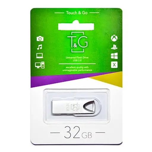 USB флэш-накопитель T&amp;G 117 Metal 16GB Black (TG117BK-16G) - фото 2