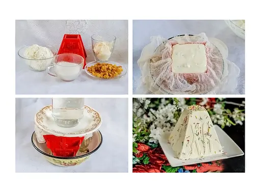 Набор из 3 форм для творожной паски 1/0.5/ 0.3 кг и 3 силиконовых форм для выпечки паски и куличей, Kitchette Красный 86206 - фото 9