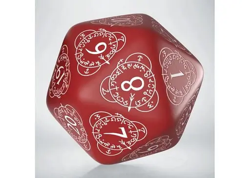 Кубик D20 Level Counter Red & white Die (1) (20LEV03) - фото 2