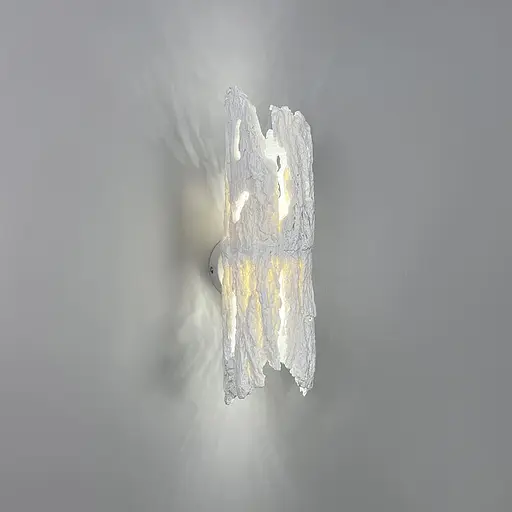 Оригінальне бра у вигляді кори дерева білого кольору 34х10 см Арт. WS051/2 WT Line F - фото 2