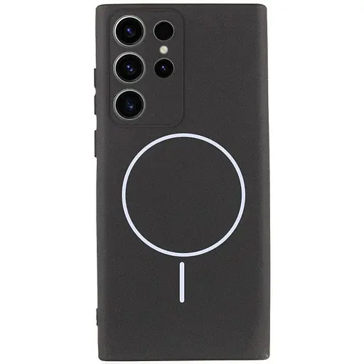 Чохол Silicone Cover Lakshmi Full Camera (AA) with MagFit для Samsung Galaxy S23 Ultra Чорний / Black