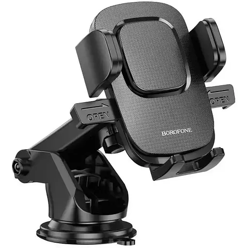 Автомобильный держатель для телефона Borofone BH60 Dainty center console car holder черный - фото 1