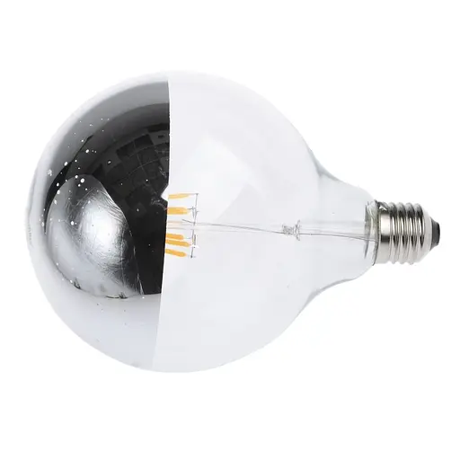 Лампа Brille світлодіодна LED 6W E27 COG WW G125 CH 220 В - фото 4