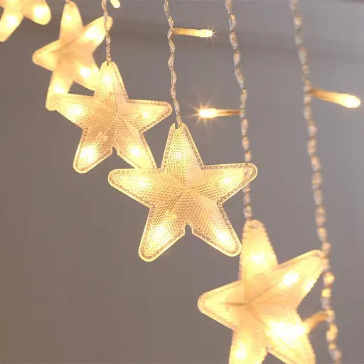 Гирлянда штора Sun Lamp Звездочки 136 led 3 м - фото 6