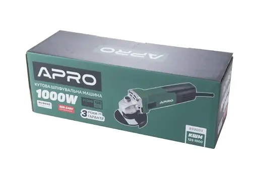 Болгарка шліфувальна кутова (КШМ) Apro 125/1000 - фото 4