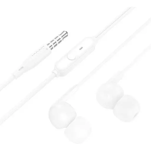 Дротові навушники Hoco M124 Wide universal earphones with microphone, 3.5mm, 1.2m, white