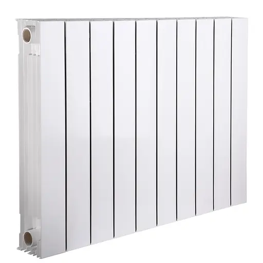 Радіатор біметалевий секційний Queen Therm 500/100 Vertical (кратно 10), Білий - фото 1