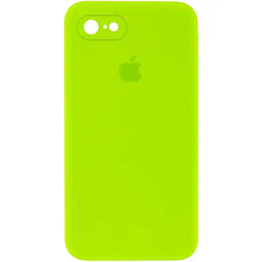Чохол Epik Silicone Case Square Full Camera Protective AA для Apple iPhone 7/8/SE 2020 4.7 Салатовий/Neon green