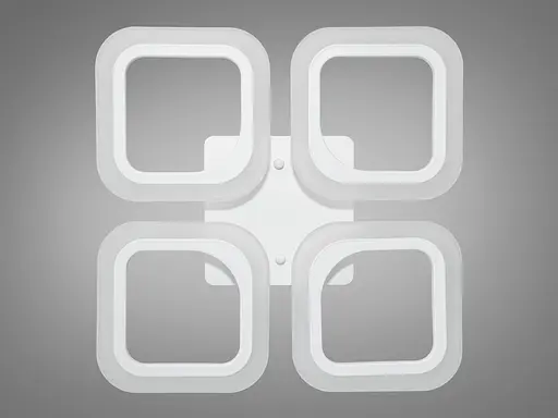 Світлодіодна люстра смарт світильник з пультом, димером, 55W, білий - фото 4