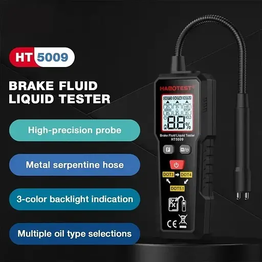 Тестер гальмівної рідини HABOTEST HT5009 для DOT3 DOT4 DOT5.1 - фото 6