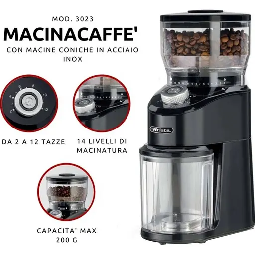 Кавомолка Ariete 3023 BK (00M302300AR0) - фото 5