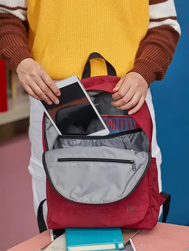 Рюкзак RunMi 90 Points Youth College Backpack 15 литров голубой - фото 8