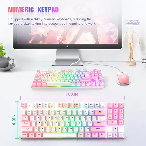 Набор Gaming Combo 2-in1 ONIKUMA G26 + CW905 (Keyboard ENG раскладка/Mouse) - фото 4