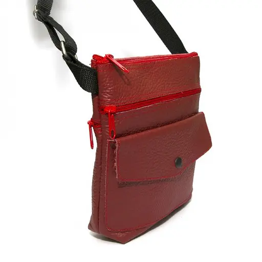 Шкіряна сумка на плече Gofin 20х22 см sum0009924 - фото 4