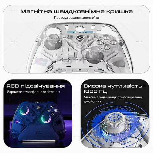 Геймпад бездротовий Aolion K10 для PC, Nintendo Switch, iOS і Android - фото 7