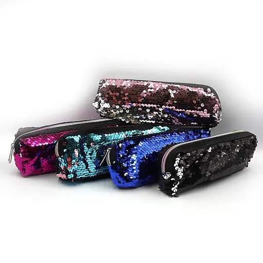 Пенал Пайетки, 1 отделение, 18x5.5x3.5 см (в ассортименте) - фото 2