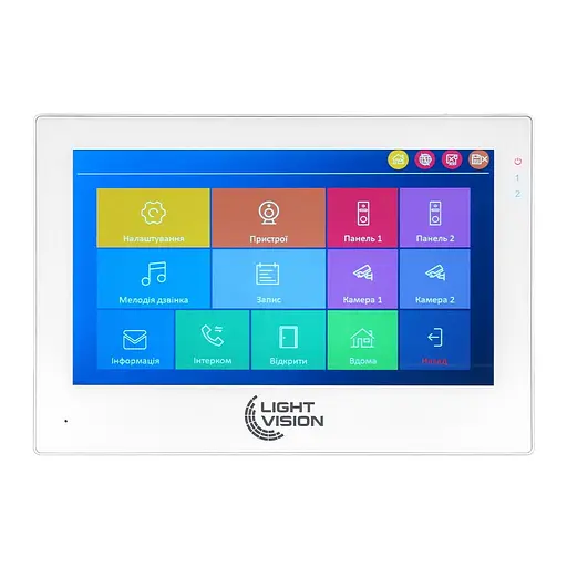 Видеодомофон 7" WiFi Tuya Light Vision SINGAPORE FHD White (82-00230)