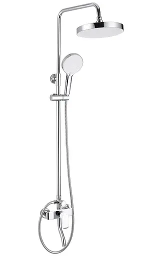 Душова система Rea Bloom хром white з виливом REA-P9527, Хром - фото 2