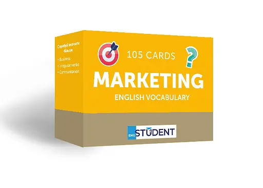 Настільна гра English Student Картки для вивчення английскої мови English Student Marketing English Vocabulary (укр.) (591225968)