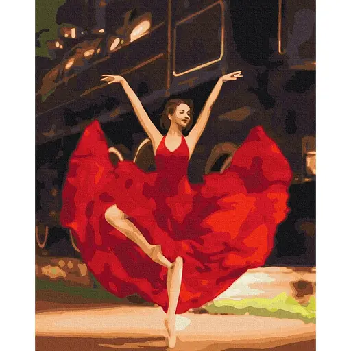 Картина по номерам Страстная балерина Brushme 40x50 см разноцветная 000277460