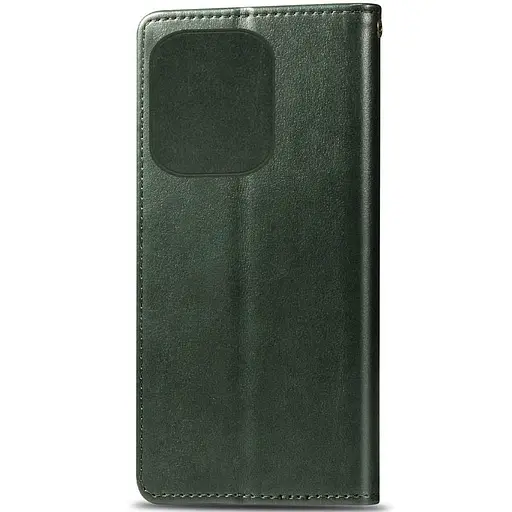 Кожаный чехол-книжка Getman Gallant PU для Tecno Spark 10 Pro Зеленый - фото 4
