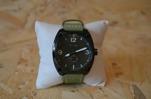 Чоловічий класичний годинник Skmei 9155 зелений - фото 6