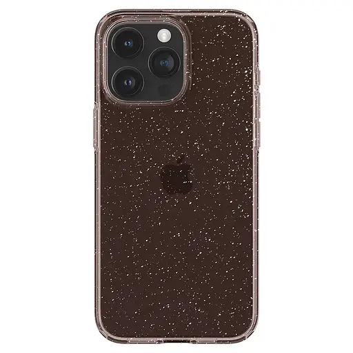 Прозорий чохол з блискітками Spigen Liquid Crystal Glitter для Iphone 15 Pro (6.1") Rose Quartz ACS06702 - фото 5