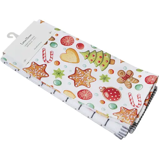 Набір рушників Lotus Home Christmas Sweets 40х60 см 2 шт. (svt-2000022348232) - фото 4