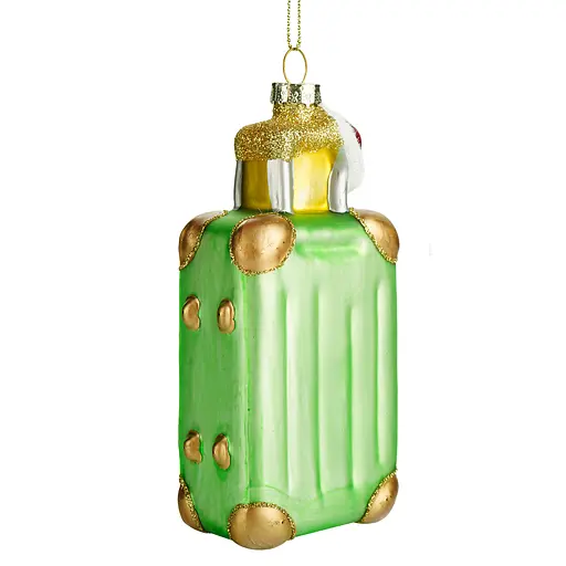 Прикраса ялинкова Handicraft Валіза скло - фото 6