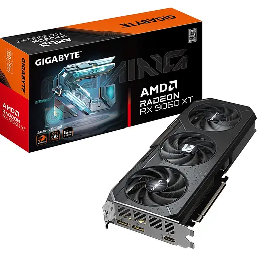 Видеокарта Gigabyte Radeon RX 9060 XT Gaming OC 16 GB (GV-R9060XTGAMING OC-16GD) UA [138812]
