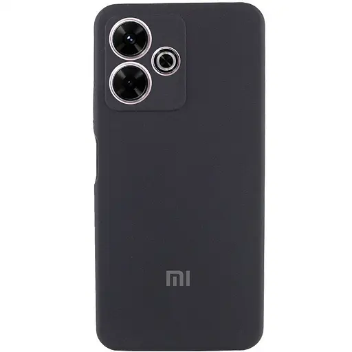 Чехол Lakshmi Silicone Cover Full Camera AAA with Logo для Xiaomi Redmi 13 4G/Poco M6 4G Черный/Black