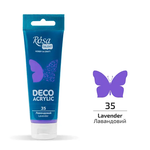 Акрил для декору Лавандовий (35) матовий 75 мл Rosa Talent - фото 1