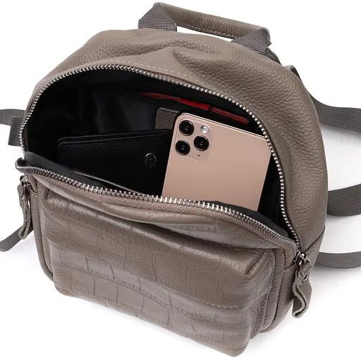 Кожаная сумка женская Vintage 18х20х9 см sum0024766 - фото 4