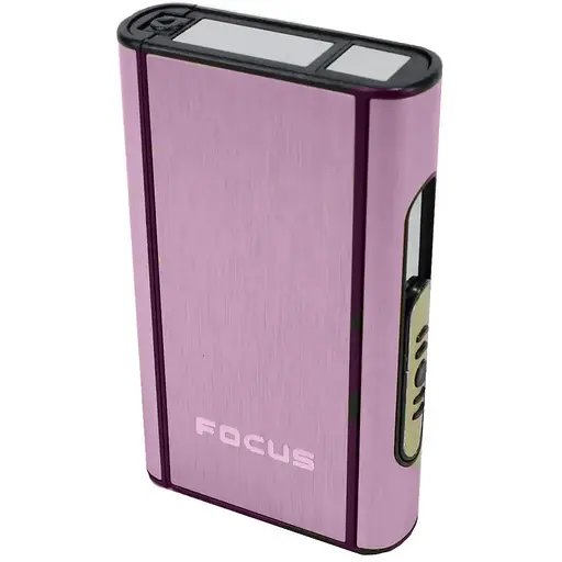 Портсигар для 10 сигарет з викидом сигарет Focus Lavida XT-4937 Pink (11549)
