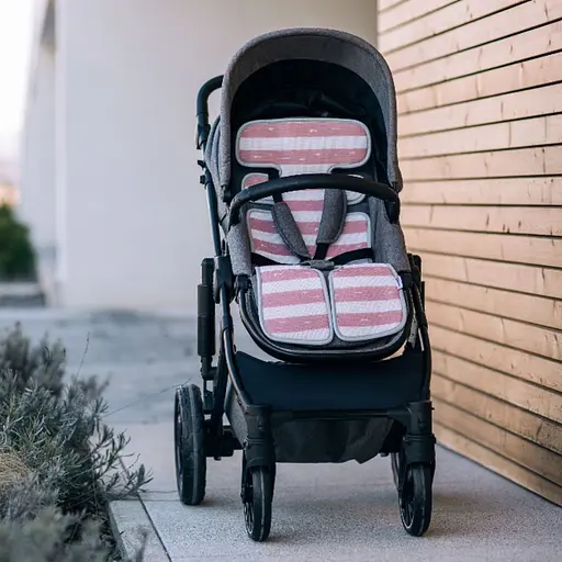 Підкладка для коляски та автокрісла FreeON pink-white (48723) - фото 2