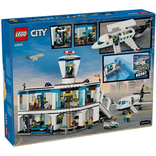 Конструктор LEGO City Аеропорт із літаком 887 деталей (60502) 