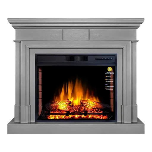 Каминокомплект ArtiFlame STAMFORD AF28S СЕРЫЙ