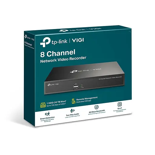 IP-видеорегистратор TP-Link VIGI NVR1008H 8 каналов, 2xUSB, H265+, 1xHDD, до 10 ТБ - фото 7